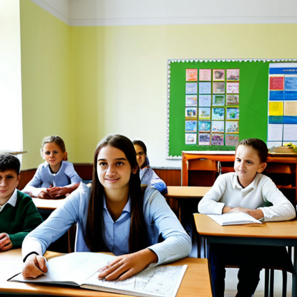 Bilingual Education in Serbia**

"A diverse group of elementary school children, fully clothed in casual and modest clothing, participating in a bilingual class in a bright and modern classroom in Serbia. Some children are of Hungarian descent, others Serbian, working together on a project. The classroom features colorful posters and maps highlighting both Serbian and Hungarian culture. Safe for work, appropriate content, perfect anatomy, natural proportions, professional educational photography, high quality."

**