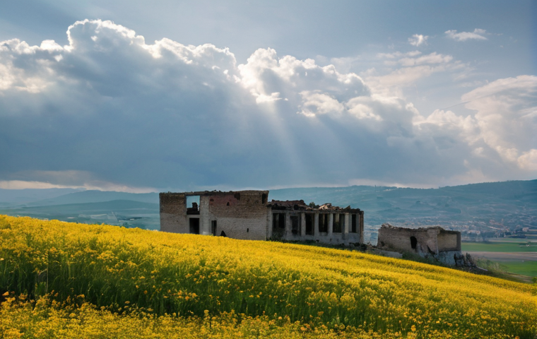 세르비아 NATO 공습 1999 - **Image Prompt 1: The Sky Darkened Over Belgrade**
    "A dramatic, wide-angle shot of a city skylin...